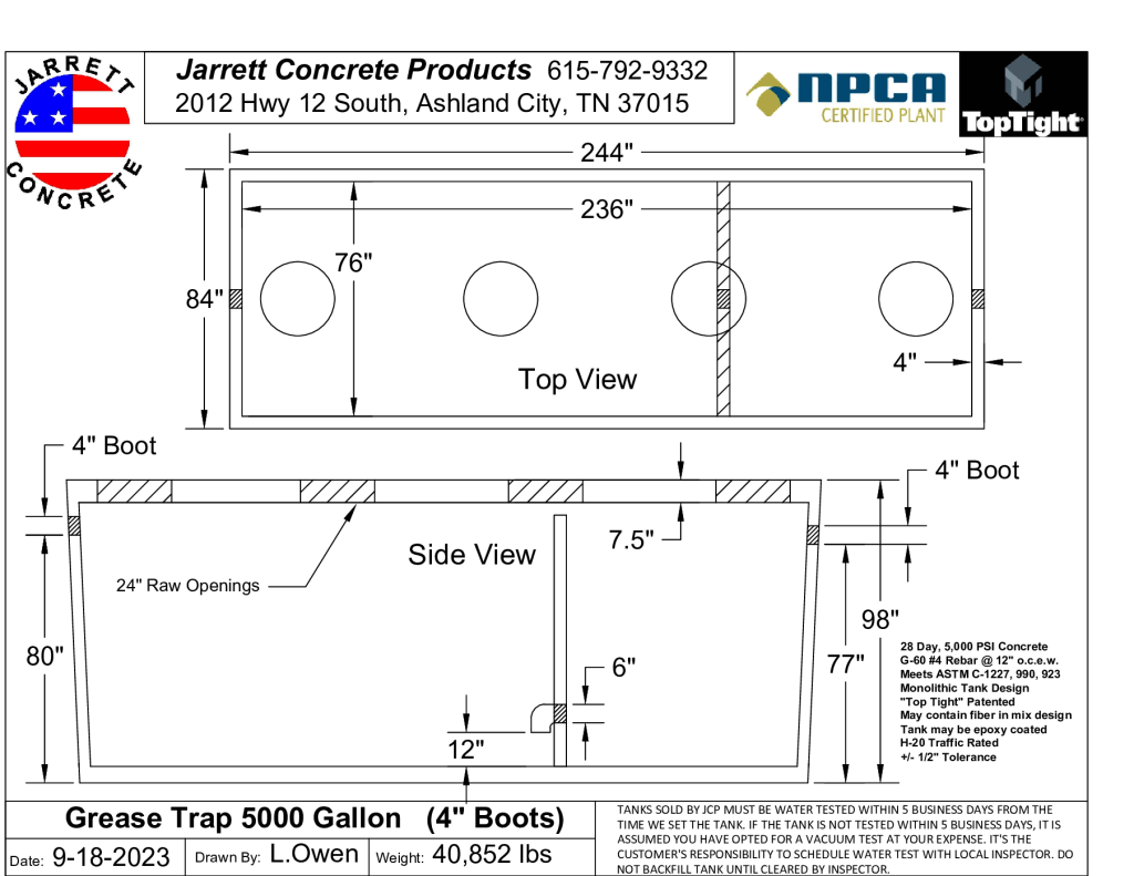 Grease Trap 5000 w4 Inch Boots-Layout1