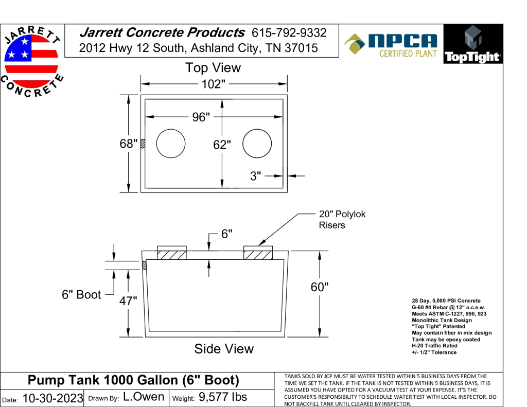 Pump Tank 1000 w6 inch boot-Layout1