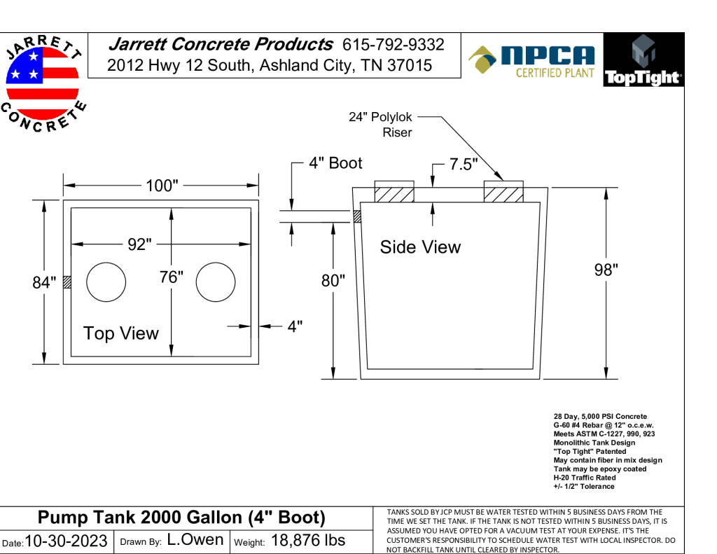 Pump Tank 2000 w4 inch boot-Layout1