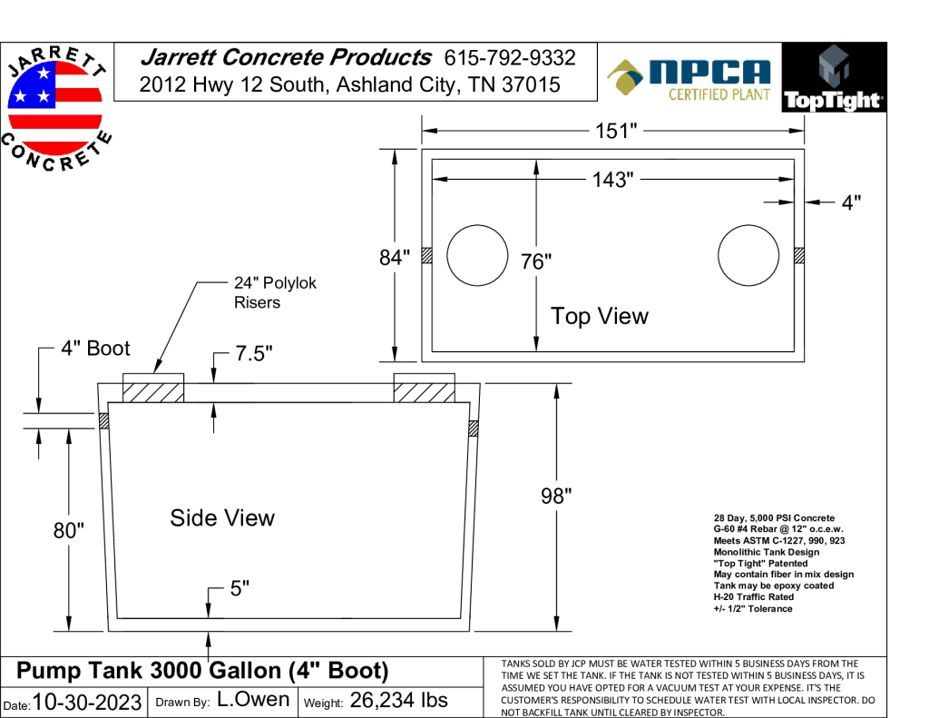 Pump Tank 3000 w4 inch boot-Layout1