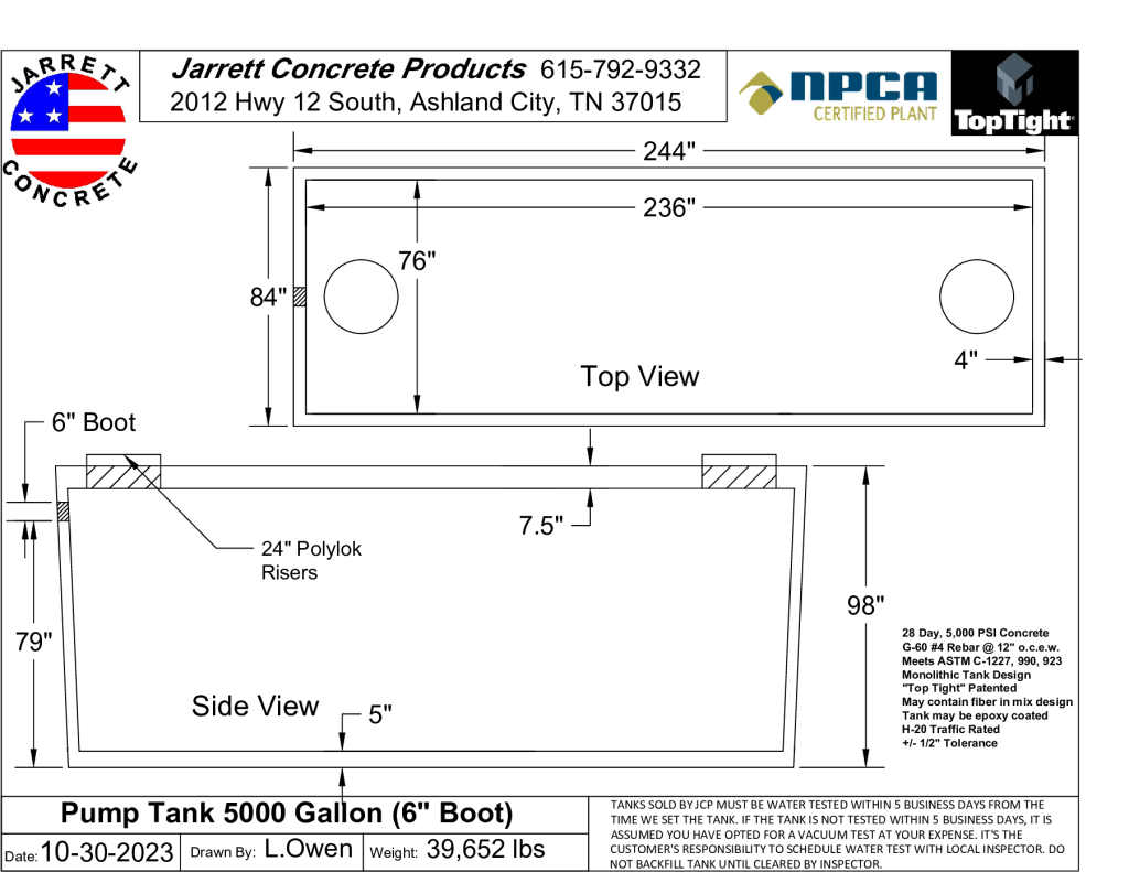 Pump Tank 5000 w6 inch boot-Layout1