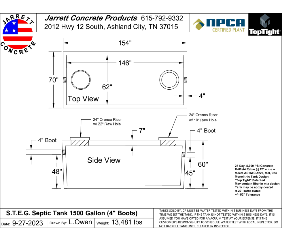 STEG Septic Tank 1500 w4 inch Boots-Layout1