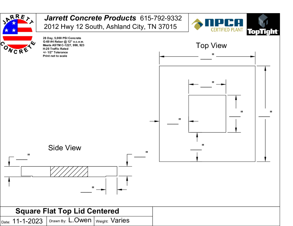 Square Flat Top Lid Centered-Layout1